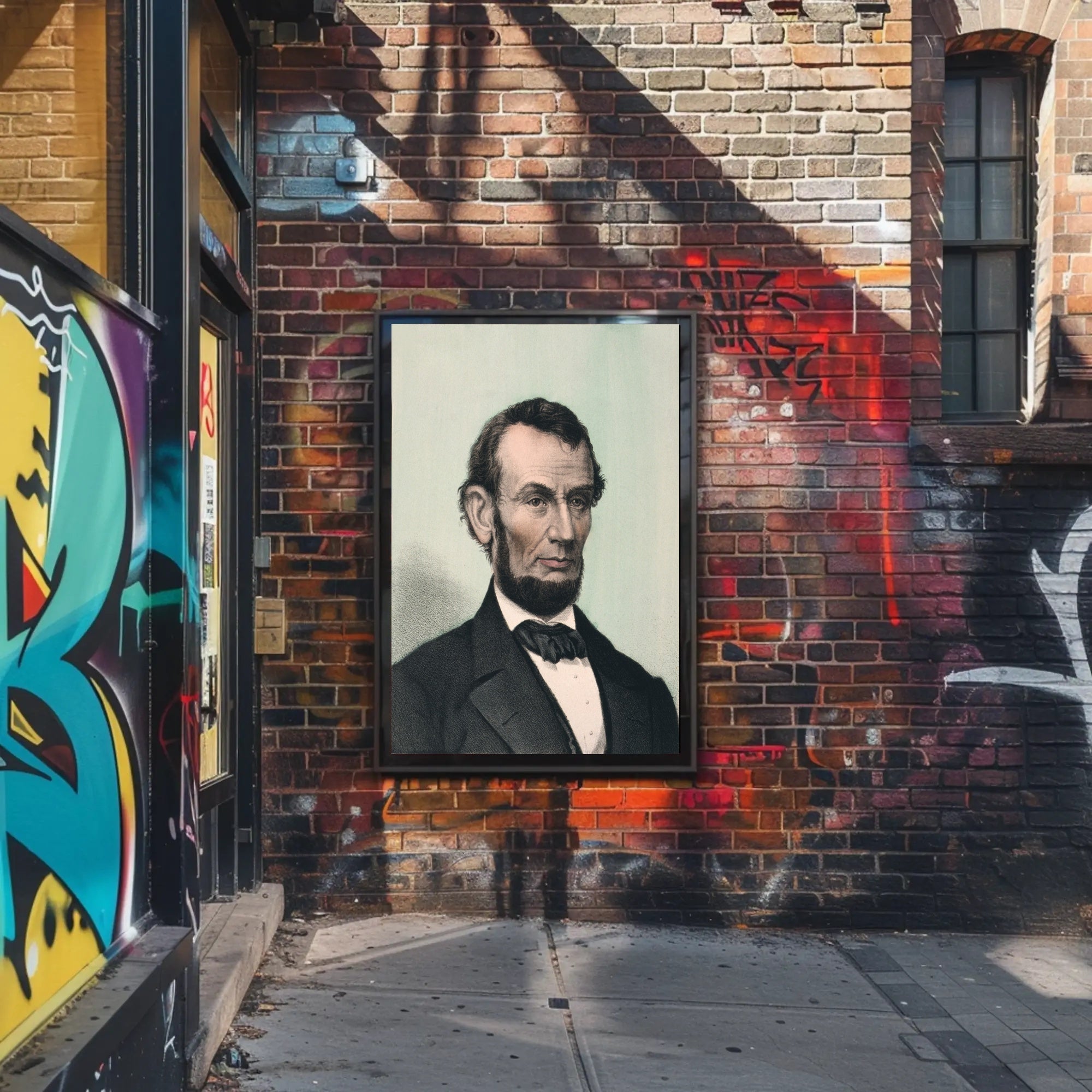 Abraham Lincoln Family Portrait Reading Poster Home Decor PosterGoat