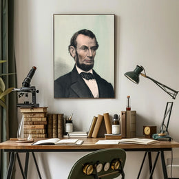 Abraham Lincoln Family Portrait Reading Poster Home Decor PosterGoat