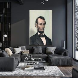 Abraham Lincoln Family Portrait Reading Poster Home Decor PosterGoat