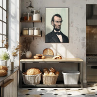Abraham Lincoln Family Portrait Reading Poster Home Decor PosterGoat