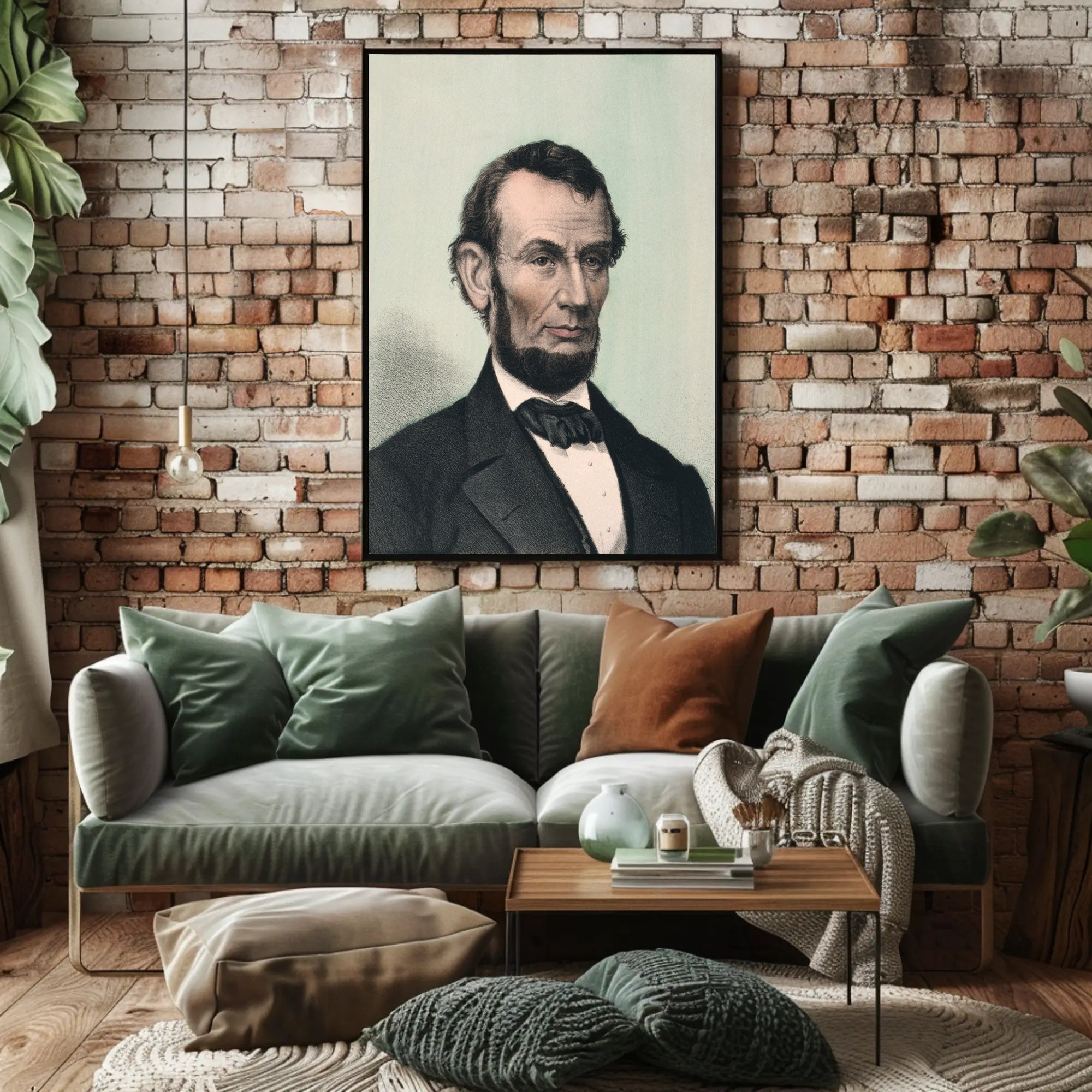 Abraham Lincoln Family Portrait Reading Poster Home Decor PosterGoat