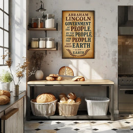 Abraham Lincoln Government of the People Poster PosterGoat