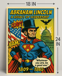 Abraham Lincoln Leadership Poster Art Print PosterGoat