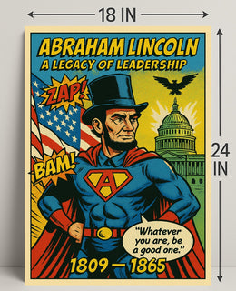 Abraham Lincoln Leadership Poster Art Print PosterGoat
