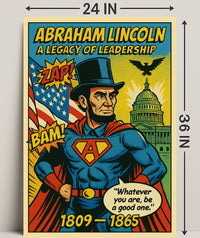 Abraham Lincoln Leadership Poster Art Print PosterGoat