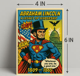 Abraham Lincoln Leadership Poster Art Print PosterGoat
