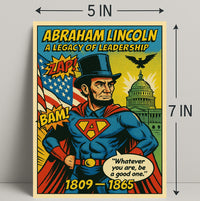 Abraham Lincoln Leadership Poster Art Print PosterGoat