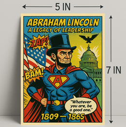 Abraham Lincoln Leadership Poster Art Print PosterGoat