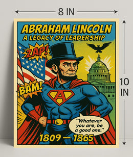 Abraham Lincoln Leadership Poster Art Print PosterGoat