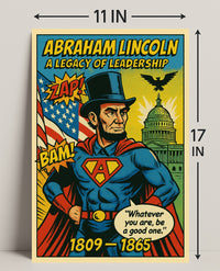 Abraham Lincoln Leadership Poster Art Print PosterGoat