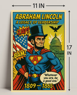 Abraham Lincoln Leadership Poster Art Print PosterGoat