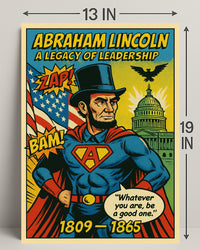 Abraham Lincoln Leadership Poster Art Print PosterGoat