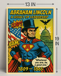 Abraham Lincoln Leadership Poster Art Print PosterGoat
