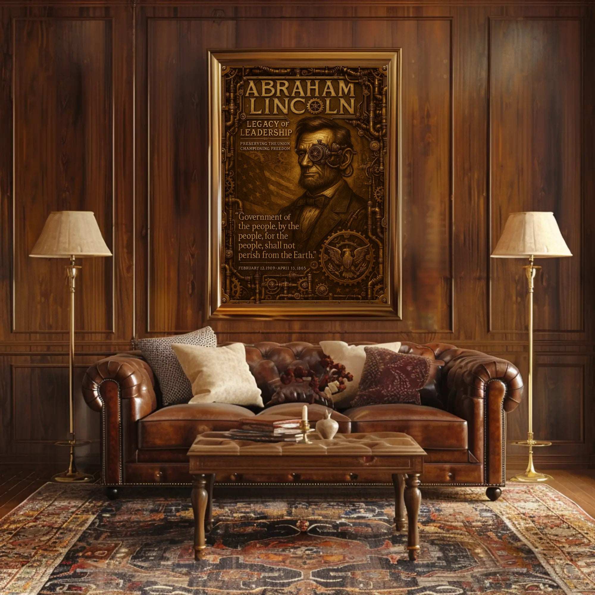 Abraham Lincoln Legacy Of Leadership Poster PosterGoat