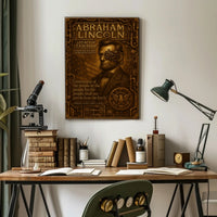 Abraham Lincoln Legacy Of Leadership Poster PosterGoat