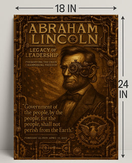 Abraham Lincoln Legacy Of Leadership Poster PosterGoat