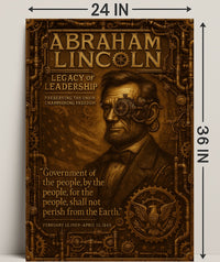 Abraham Lincoln Legacy Of Leadership Poster PosterGoat