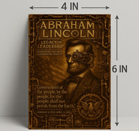 Abraham Lincoln Legacy Of Leadership Poster PosterGoat