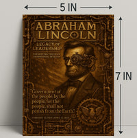 Abraham Lincoln Legacy Of Leadership Poster PosterGoat