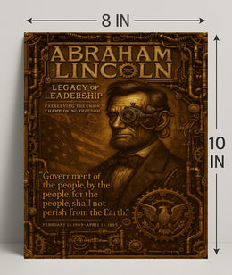 Abraham Lincoln Legacy Of Leadership Poster PosterGoat