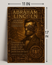 Abraham Lincoln Legacy Of Leadership Poster PosterGoat