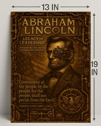 Abraham Lincoln Legacy Of Leadership Poster PosterGoat