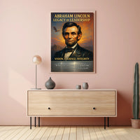 Abraham Lincoln Legacy of Leadership Poster PosterGoat