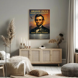 Abraham Lincoln Legacy of Leadership Poster PosterGoat