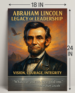 Abraham Lincoln Legacy of Leadership Poster PosterGoat