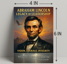 Abraham Lincoln Legacy of Leadership Poster PosterGoat