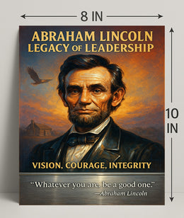 Abraham Lincoln Legacy of Leadership Poster PosterGoat