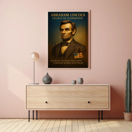 Abraham Lincoln Legacy of Leadership Poster PosterGoat