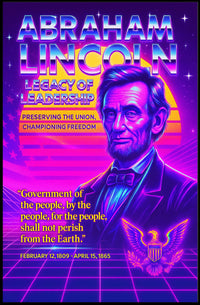 Abraham Lincoln Legacy of Leadership Poster PosterGoat