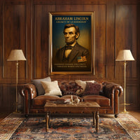 Abraham Lincoln Legacy of Leadership Poster PosterGoat