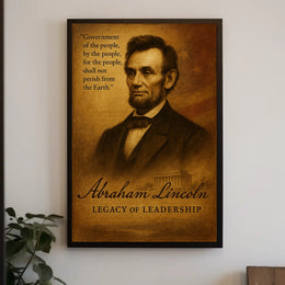 Abraham Lincoln Legacy of Leadership Poster PosterGoat