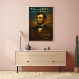 Abraham Lincoln Legacy of Leadership Poster PosterGoat