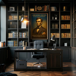 Abraham Lincoln Legacy of Leadership Poster PosterGoat