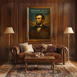 Abraham Lincoln Legacy of Leadership Poster PosterGoat