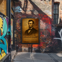 Abraham Lincoln Legacy of Leadership Poster PosterGoat