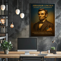 Abraham Lincoln Legacy of Leadership Poster PosterGoat
