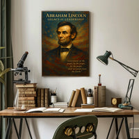 Abraham Lincoln Legacy of Leadership Poster PosterGoat