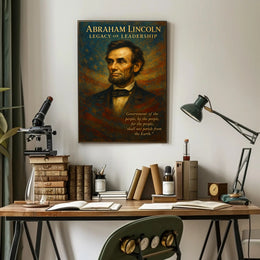 Abraham Lincoln Legacy of Leadership Poster PosterGoat