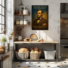 Abraham Lincoln Legacy of Leadership Poster PosterGoat