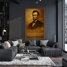 Abraham Lincoln Legacy of Leadership Poster PosterGoat