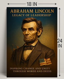 Abraham Lincoln Legacy of Leadership Poster PosterGoat