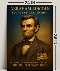 Abraham Lincoln Legacy of Leadership Poster PosterGoat