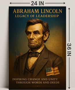 Abraham Lincoln Legacy of Leadership Poster PosterGoat