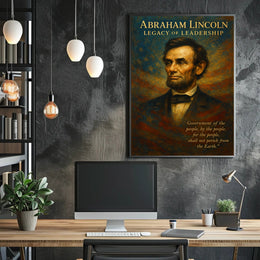 Abraham Lincoln Legacy of Leadership Poster PosterGoat
