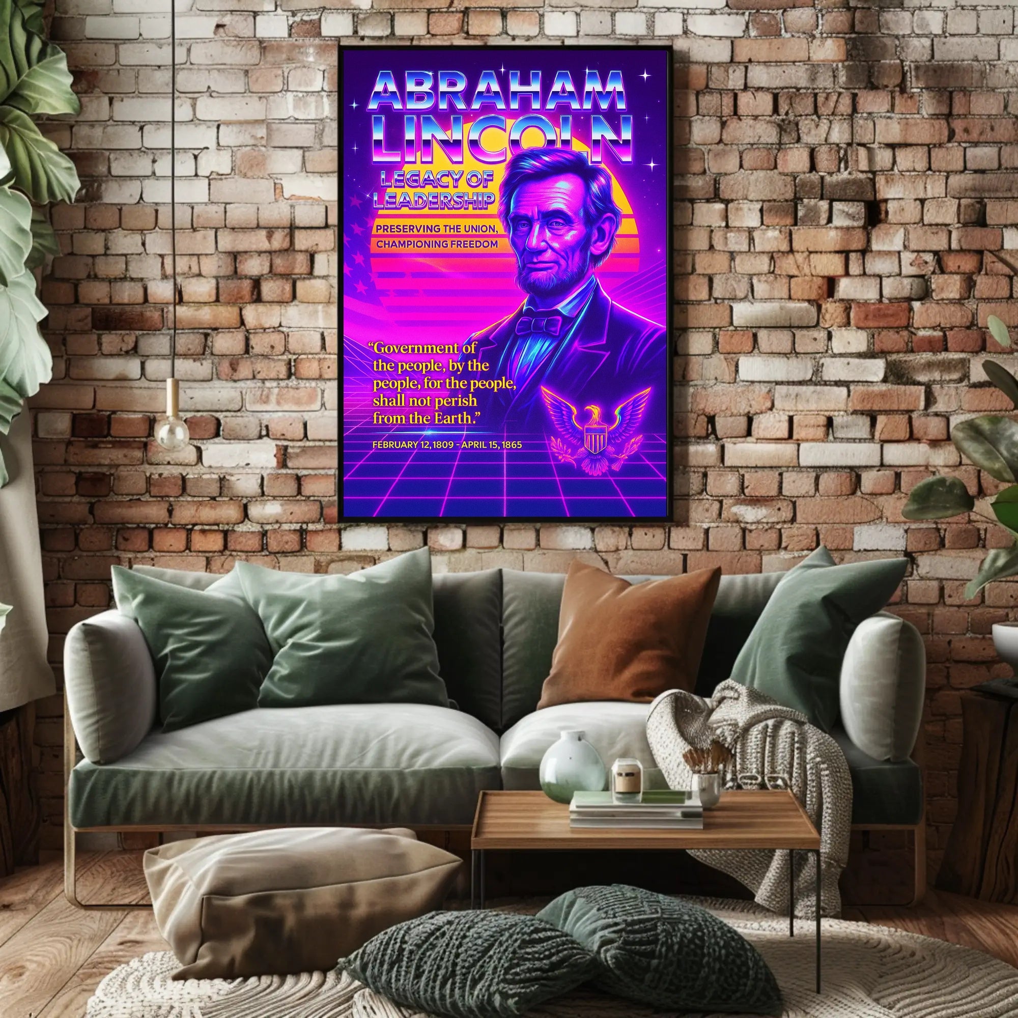 Abraham Lincoln Legacy of Leadership Poster PosterGoat