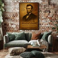 Abraham Lincoln Legacy of Leadership Poster PosterGoat